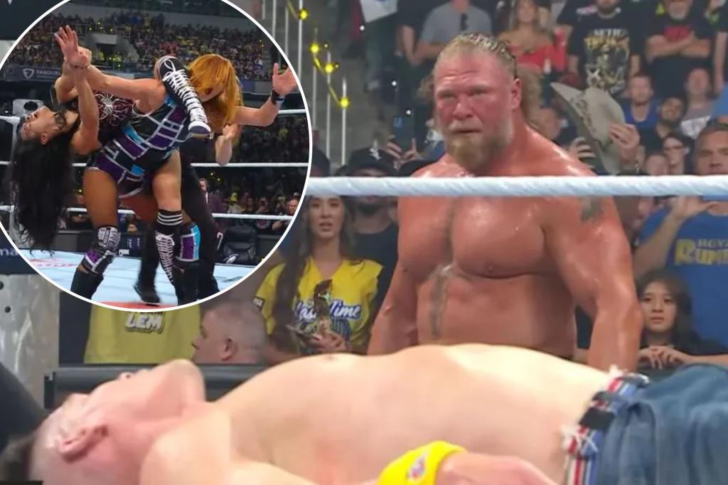 AJ Lee shines in return, Brock Lesnar squashes John Cena as...